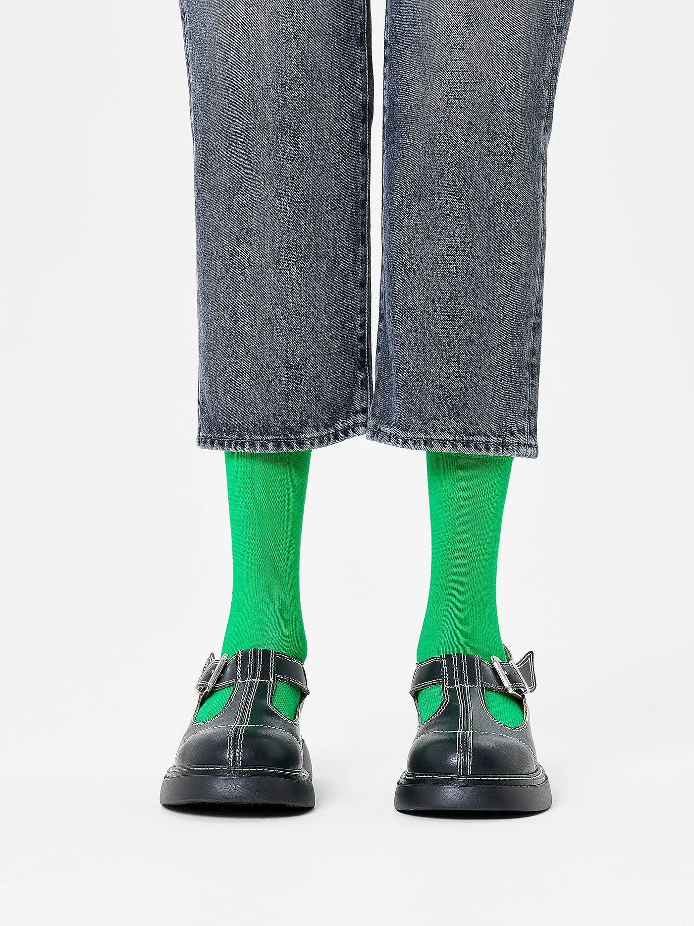 HAPPY SOCKS | Damen Socken SOLID SOCK Gr. 36 - 40 green | 